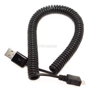 USB 2.0 untuk kabel USB mikro digulung Spiral kabel USB