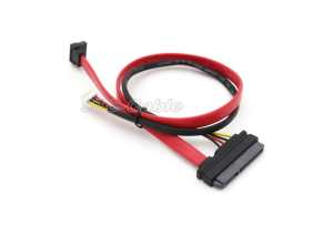 22pin SATA untuk 7pin SATA dengan Samll 4pin Molex kabel