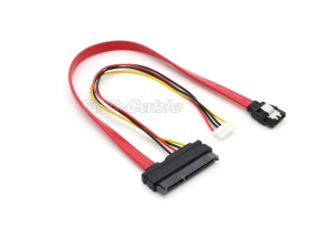 22pin SATA untuk menempel 7pin SATA dengan kabel listrik kecil 4pin