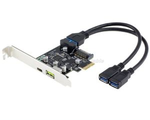2 port USB 3.0 perempuan kabel ke Motherboard 20Pin kabel adaptor Converter
