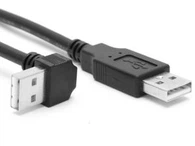 Kustom ke sudut 90 derajat USB2.0 laki-laki untuk USB kabel laki-laki